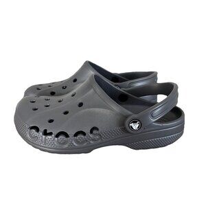 Crocs Adult Baya Clogs Men 6 Women 8 Gray Grey NWT Water Shoes Slip On